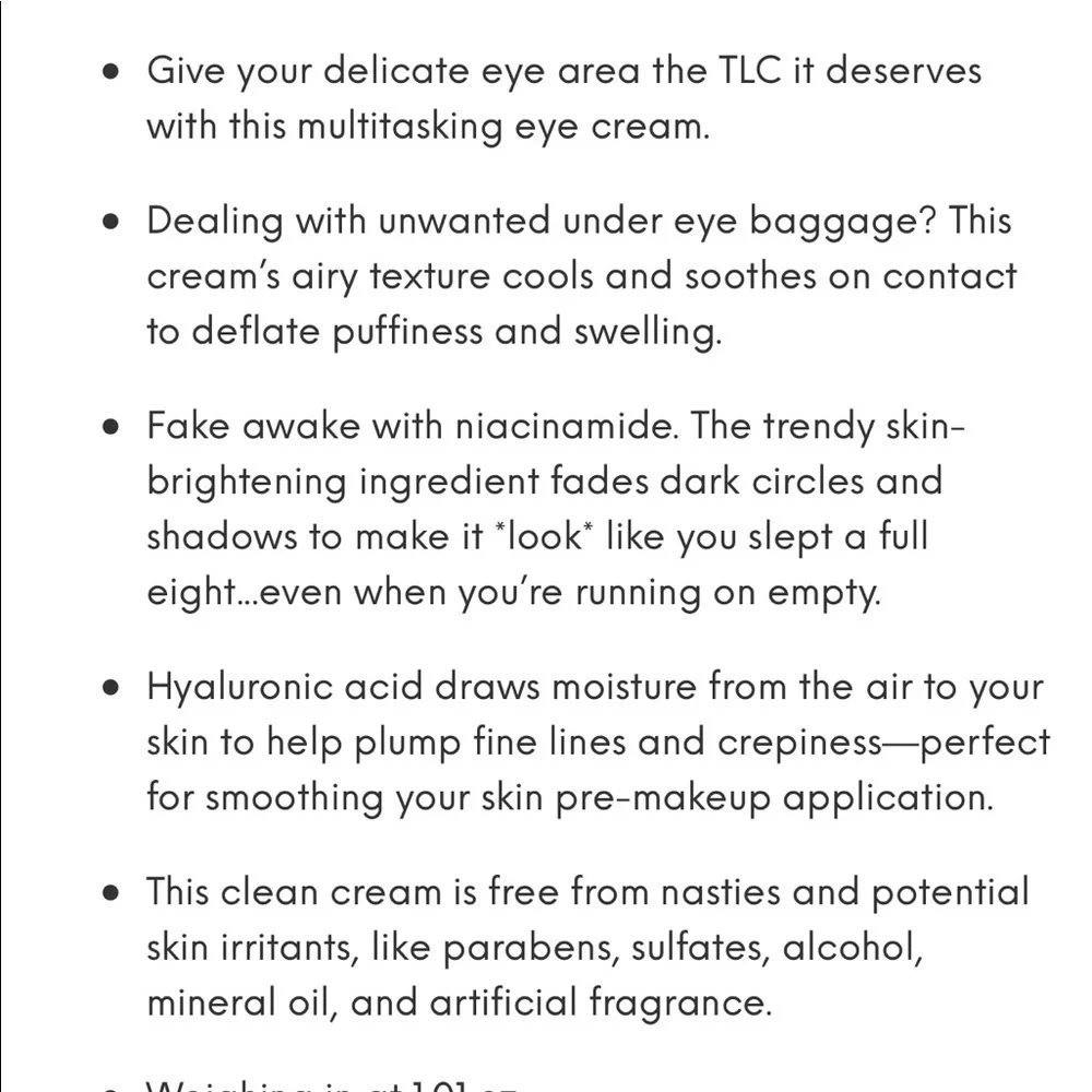 NEW SEALED NACIFIC FRESH HERB ORIGIN EYE CREAM